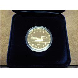1987 CANADA LOON DOLLAR PROOF