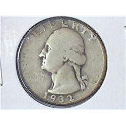 1932 WASHINGTON SILVER QUARTER
