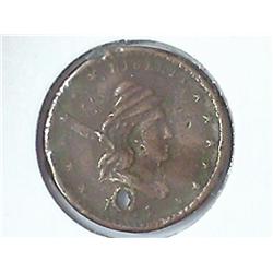 1864 CIVIL WAR TOKEN HOLED