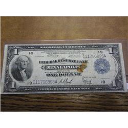 1914 US LARGE SIZE $1 NATIONAL CURRENCY