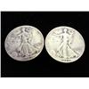 Image 1 : 2-1942 WALKING LIBERTY HALF DOLLARS