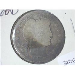 1906-D BARBER HALF DOLLAR TONED