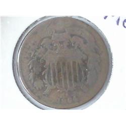 1864 TWO CENT PIECE