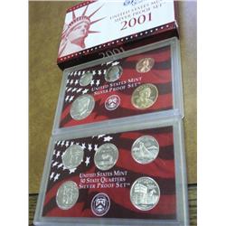 2001 US SILVER PROOF SET BETTER DATE
