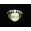 Image 2 : GOLD NUGGET RING W/ 1986 $5  1/10 OZ US GOLD COIN