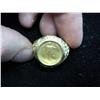 Image 3 : GOLD NUGGET RING W/ 1986 $5  1/10 OZ US GOLD COIN