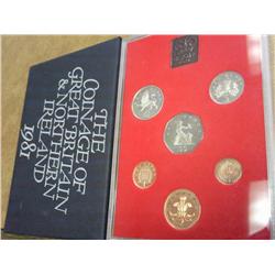 1981 GREAT BRITAIN AND NORTHERN IRELAND PROOF SET