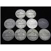 Image 2 : 10 ASSORTED 35% SILVER WAR NICKELS .5626 OZ ASW