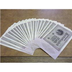 20-1923 GERMAN 100,000 MARK INFLATION MONEY