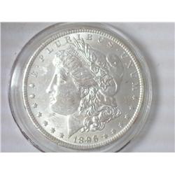 1896 MORGAN SILVER DOLLAR (UNC)