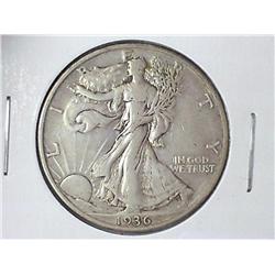 1936-D WALKING LIBERTY HALF DOLLAR