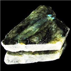 285.55ct Labradorite Polished Slab Peacock Colors (GEM-30342)
