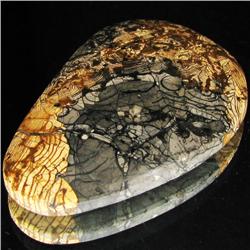 76.78ct Rare Spider Agate Cabochon (GEM-33116)