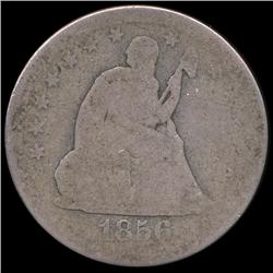 1856 Seated 50c Circulated (COI-8788)