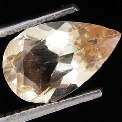 2.55ct Clear Champagne Oregon Sunstone Pear (GEM-30993)