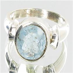39.25ctw Aquamarine Sterling Ring (JEW-2693)