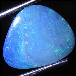1.1ct Australian Black Opal Doublet Full Fire (GEM-31430)