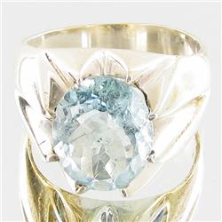 65.57ctw Aquamarine Sterling Ring (JEW-2798)