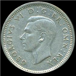 1937 Britian 3p Silver XF/AU ERROR (COI-8831)
