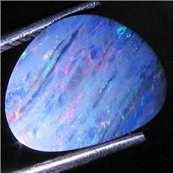 1.96ct Australian Black Opal Doublet Full Fire (GEM-28299)