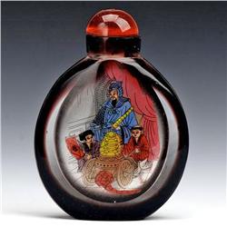 Chinese Inside Painting Painted Glass Snuff Bottle (ANT-1427)
