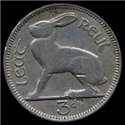 1948 Ireland 3p Higher Grade (COI-7363)