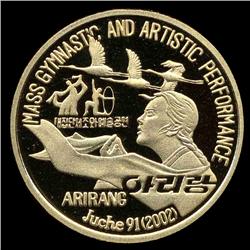 2002 N Korea 20 Won Super Gem Proof (COI-8425)