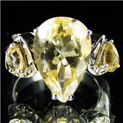 31.63ctw Citrine Sterling Ring (JEW-2850)