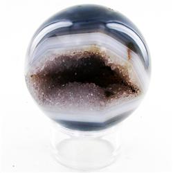1850ct Crystal Agate Amethyst Sphere (MIN-000081)
