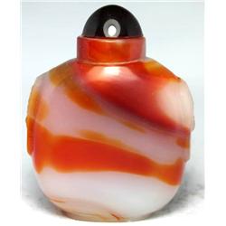 Chinese Old Jade Hand Burnish Snuff Bottle (ANT-1462)