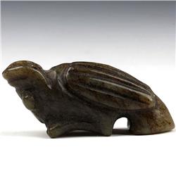 Chinese Hongshan Jade Carving Tortoise Pendant (ANT-1398)