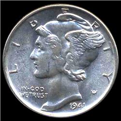 1941S Mercury Dime Gem MS66 ERROR (COI-8432)