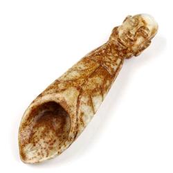 Chinese Ancient Xiuyan Jade Carving Pendant (ANT-1386)