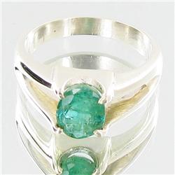 23.84ctw Colombian Emerald Sterling Ring (JEW-2751)