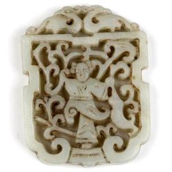 Chinese Hongshan Jade Carving Pendant (ANT-1406)