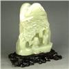 Image 1 : Chinese Hetian Jade Statue Man & Pine Tree (ANT-1453)