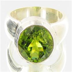 72.89ctw Peridot Sterling Ring (JEW-2826)