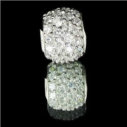 21.5ctw CZ Silver Pendant (JEW-2466)