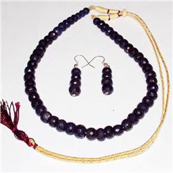 325ct Natural Blue Sapphire Beads Necklace (GEM-29673)