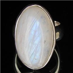 58.61ctw Moonstone Sterling Ring (JEW-2769)