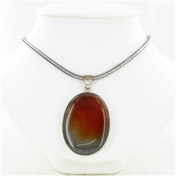 285ct Natural Carnelian German Silver Pendant (GEM-29610)