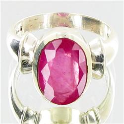 36.39ctw Mozambique Ruby Sterling Ring (JEW-2753)