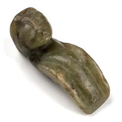 Chinese Hongshan Jade Carving Lady Pendant (ANT-1395)