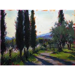 Shelby Keefe, Tuscany Shadows, Oil on Canvas