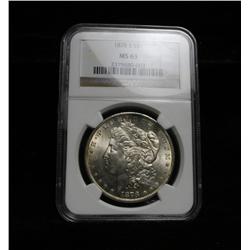NGC 1878-s Morgan Dollar graded ms63