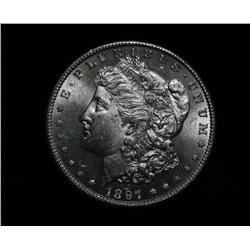 1897-s Morgan Dollar $1 Grades Choice Uncirculated ms64++  PQ