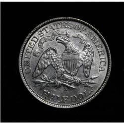 1871-s Liberty Seated Half Dollar 50c Grades Almost Uncirculated au8