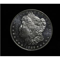 1886-p Morgan Dollar Grades Choice Uncirculated ms64 DMPL