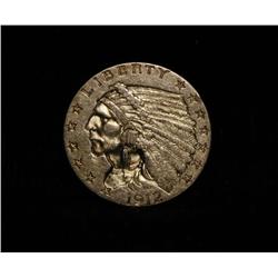1912-p $2 1/2 Gold Indian Grades Select Uncirculated ms63