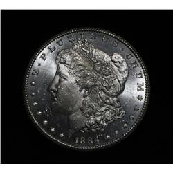 1884-cc Morgan Dollar grades ms64 Strong PL